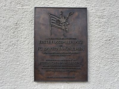 Erster Fußballplatz des FC Bayern München