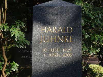 Grabstein von Harald Juhnke