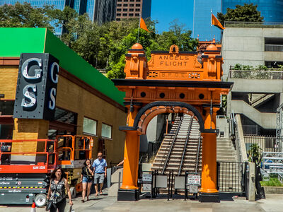 Angels Flight in Los Angeles (u. a. Drehort ""La La Land"" und "Stadt der Engel")
